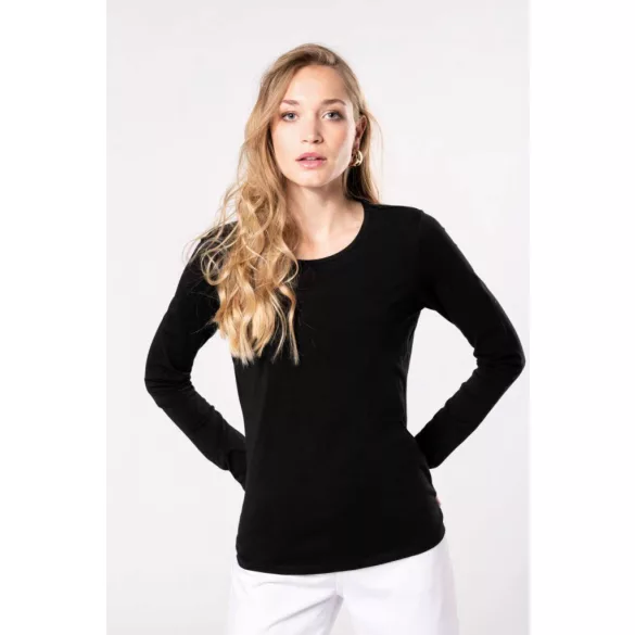ka3017-Bluza-adult-dama-Kariban-Crew-Neck-Black