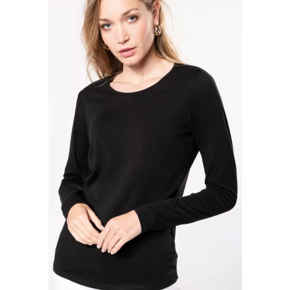 ka3017-Bluza-adult-dama-Kariban-Crew-Neck-Black