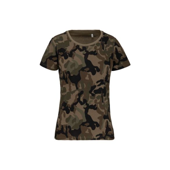 ka3031 - Tricou adult dama KARIBAN Camo [Olive Camouflage]