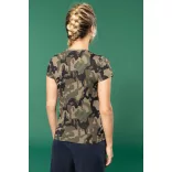 ka3031 - Tricou adult dama KARIBAN Camo [Olive Camouflage]
