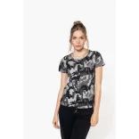 ka3031 - Tricou adult dama KARIBAN Camo [Olive Camouflage]