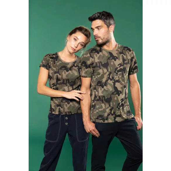 ka3031 - Tricou adult dama KARIBAN Camo [Olive Camouflage]