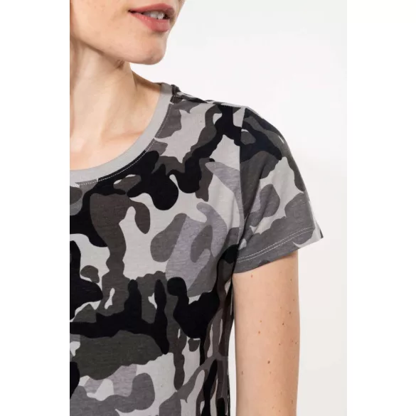 ka3031 - Tricou adult dama KARIBAN Camo [Olive Camouflage]