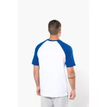 ka330 - Tricou adult barbat Kariban Base Ball [Navy/Yellow]