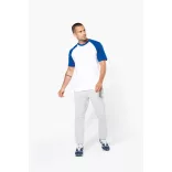 ka330 - Tricou adult barbat Kariban Base Ball [Navy/Yellow]