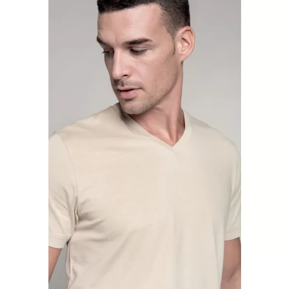 ka357-Tricou-adult-barbat-Kariban-V-neck-Light-Sand