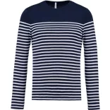 ka366-Bluza-adult-barbat-Kariban-Mariniere-Striped-Navy-White