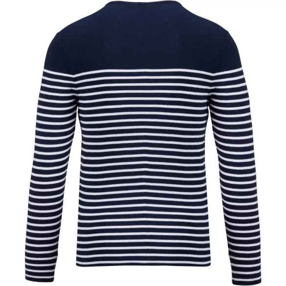 ka366-Bluza-adult-barbat-Kariban-Mariniere-Striped-Navy-White