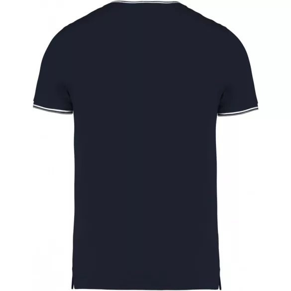 ka374-Tricou-adult-barbat-Kariban-Pique-Navy-Light-Grey-White