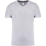 ka374-Tricou-adult-barbat-Kariban-Pique-Oxford-Grey-Navy-White