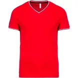 ka374-Tricou-adult-barbat-Kariban-Pique-Red-Navy-White