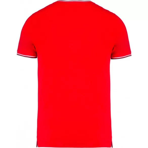 ka374-Tricou-adult-barbat-Kariban-Pique-Red-Navy-White