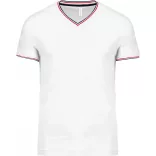 ka374-Tricou-adult-barbat-Kariban-Pique-White-Navy-Red