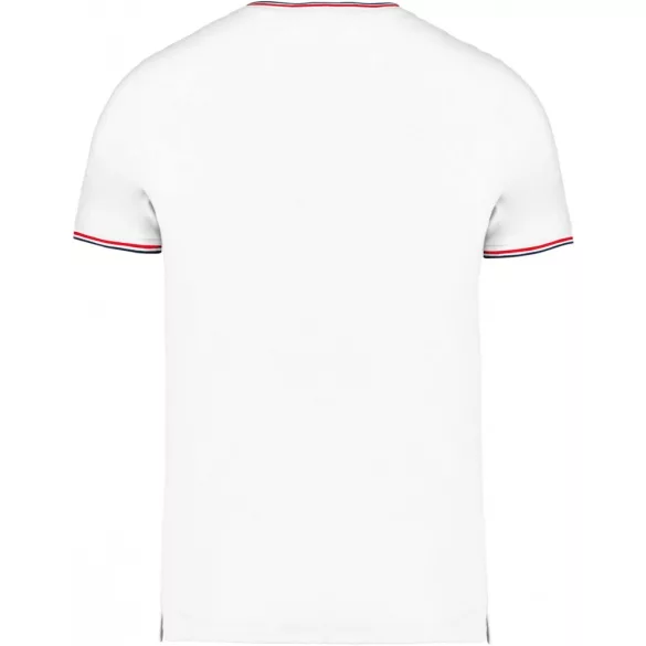 ka374-Tricou-adult-barbat-Kariban-Pique-White-Navy-Red