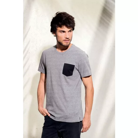 ka375-Tricou-adult-barbat-Kariban-Organic-Cotton-Black-Grey-Heather