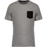 ka375-Tricou-adult-barbat-Kariban-Organic-Cotton-Grey-Heather-Black