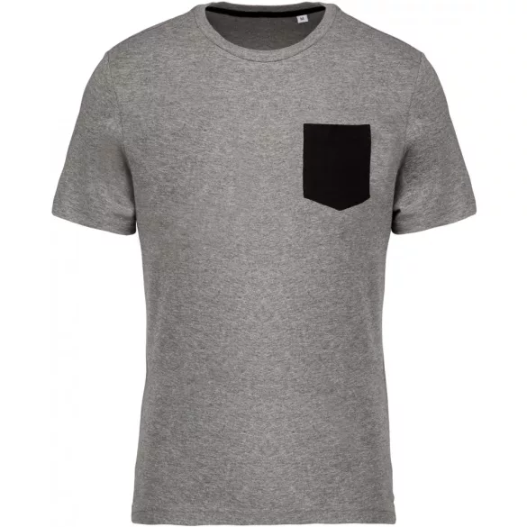 ka375-Tricou-adult-barbat-Kariban-Organic-Cotton-Grey-Heather-Black