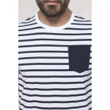 ka378swn-Tricou-adult-barbat-tip-marinar-KARIBAN-SAILOR-Striped-White-