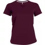 ka381-Tricou-adult-dama-Kariban-V-neck-Wine