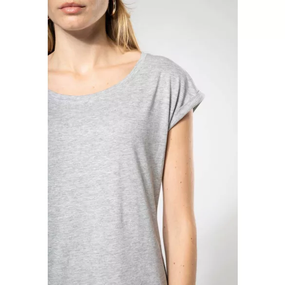 ka388 - Tricou adult dama Kariban Long [Navy]