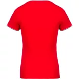 ka394-Tricou-adult-dama-Kariban-Pique-Red-Navy-White