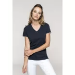 ka394-Tricou-adult-dama-Kariban-Pique-Red-Navy-White