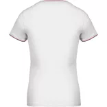 ka394-Tricou-adult-dama-Kariban-Pique-White-Navy-Red