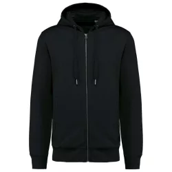 ka4008 - Hanorac unisex cu gluga si fermoar KARIBAN [Black]