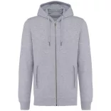 ka4008 - Hanorac unisex cu gluga si fermoar KARIBAN [Oxford Grey]