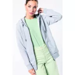 ka4008 - Hanorac unisex cu gluga si fermoar KARIBAN [Oxford Grey]