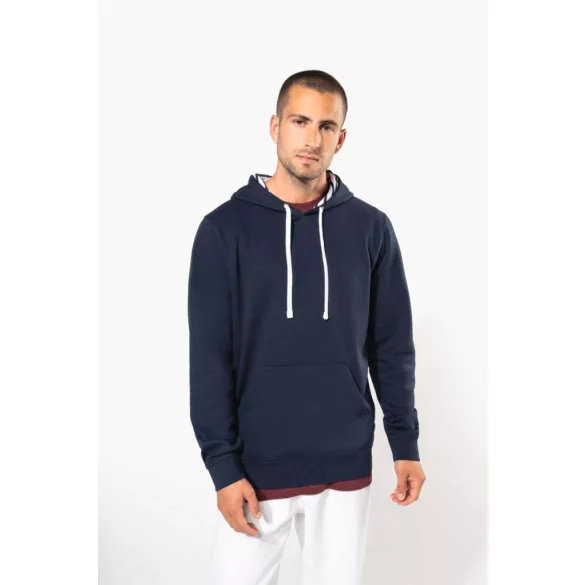 ka4013 - Hanorac unisex cu model interior si culori contrastante KARIBAN [Black/Mexican Skull]