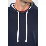 ka4013 - Hanorac unisex cu model interior si culori contrastante KARIBAN [Black/Mexican Skull]