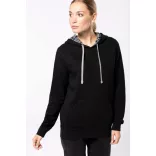 ka4013 - Hanorac unisex cu model interior si culori contrastante KARIBAN [Black/Mexican Skull]