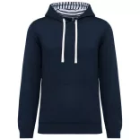 ka4013 - Hanorac unisex cu model interior si culori contrastante KARIBAN [Navy/Mariniere]