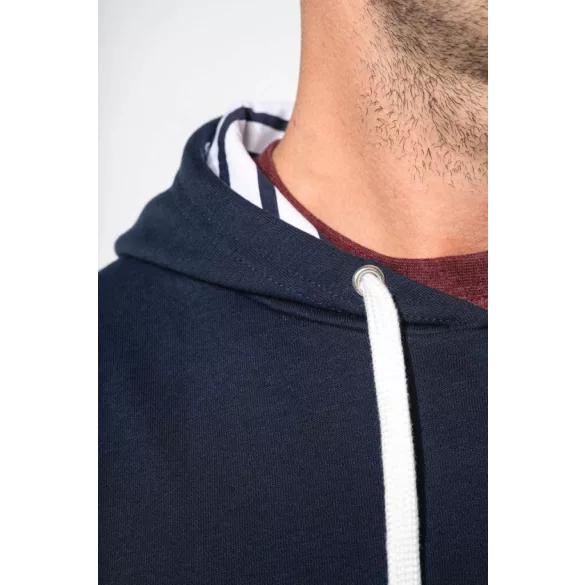 ka4013 - Hanorac unisex cu model interior si culori contrastante KARIBAN [Navy/Mariniere]
