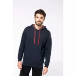 ka4013 - Hanorac unisex cu model interior si culori contrastante KARIBAN [Navy/Mariniere]