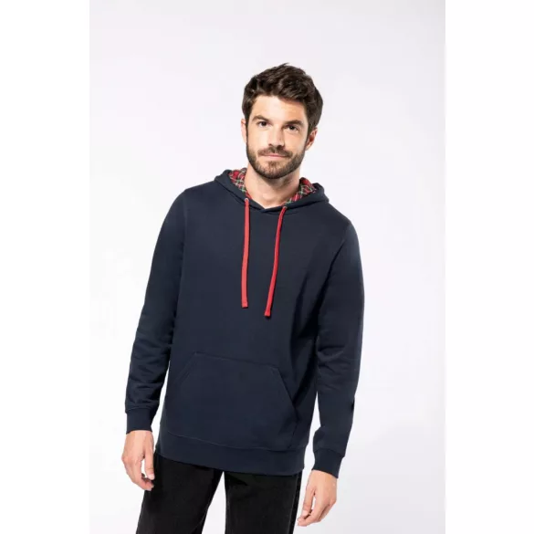 ka4013 - Hanorac unisex cu model interior si culori contrastante KARIBAN [Navy/Mariniere]