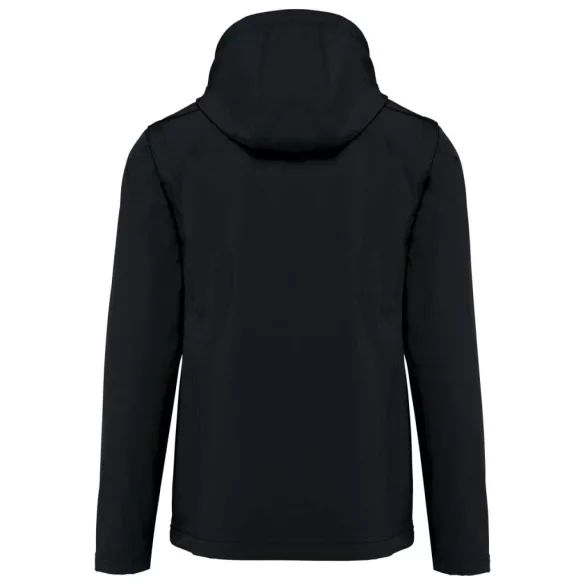 ka422 - Jacheta softshell unisex in 3 straturi cu maneci detasabile Kariban [Black]
