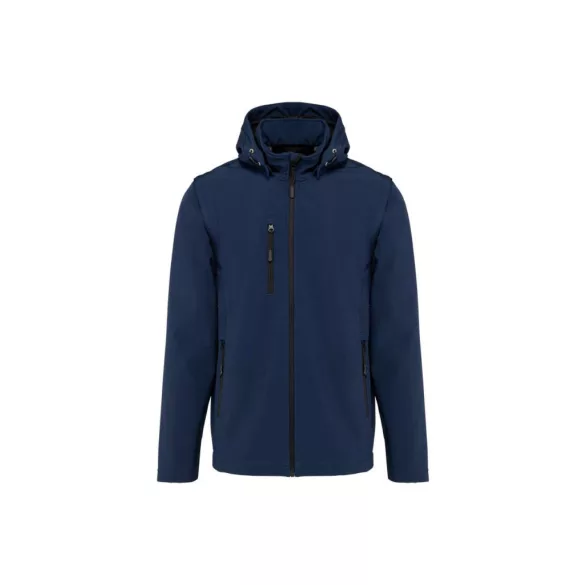 ka422 - Jacheta softshell unisex in 3 straturi cu maneci detasabile Kariban [Navy]