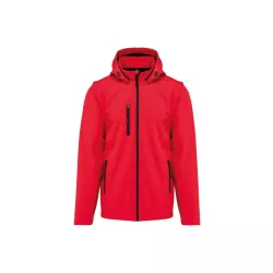   ka422 - Jacheta softshell unisex in 3 straturi cu maneci detasabile Kariban [Red]