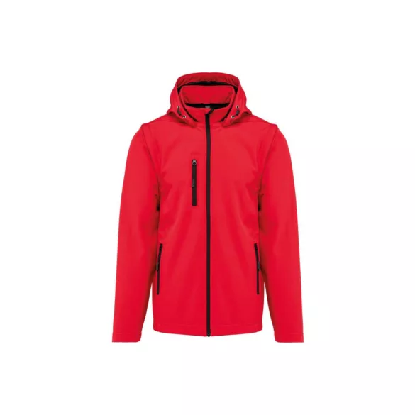 ka422 - Jacheta softshell unisex in 3 straturi cu maneci detasabile Kariban [Red]