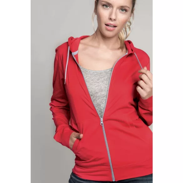 ka438-Hanorac-adult-unisex-Kariban-Light-Cotton-Red