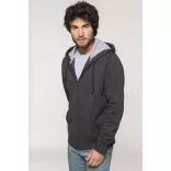 KA444-Hanorac-cu-fermoar-unisex-Kariban-Dark-Grey