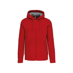 KA444 - Hanorac cu fermoar unisex Kariban [Red]