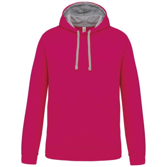 KA446 - Hanorac cu gluga de barbat Kariban CONTRAST [Fuchsia/Fine Grey]