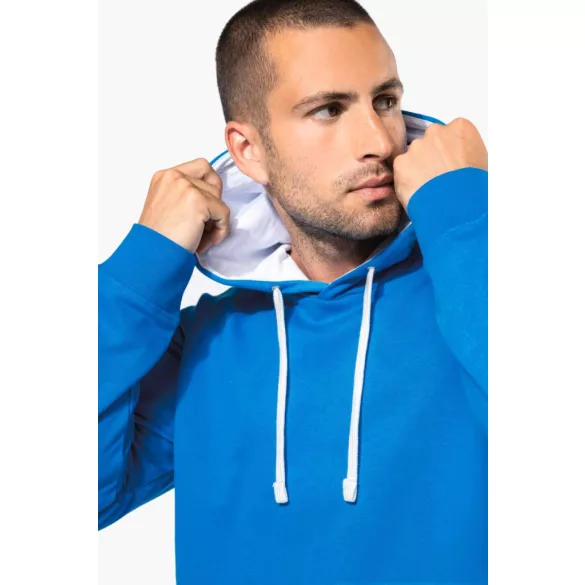 KA446 - Hanorac cu gluga de barbat Kariban CONTRAST [Fuchsia/Fine Grey]