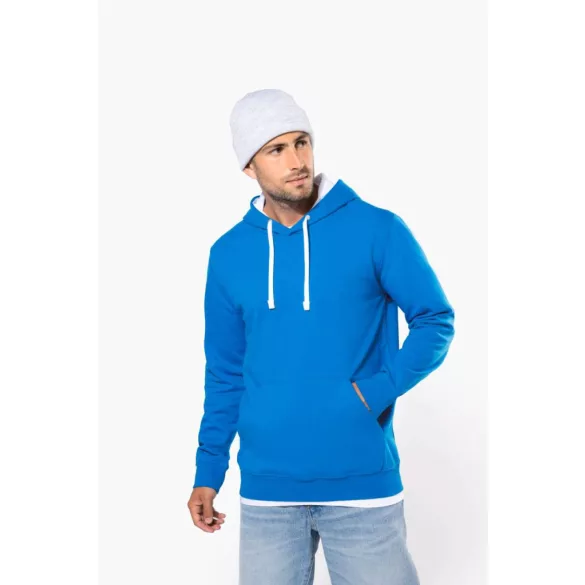KA446 - Hanorac cu gluga de barbat Kariban CONTRAST [Fuchsia/Fine Grey]