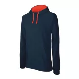 KA446-Hanorac-cu-gluga-de-barbat-Kariban-CONTRAST-Navy-Red