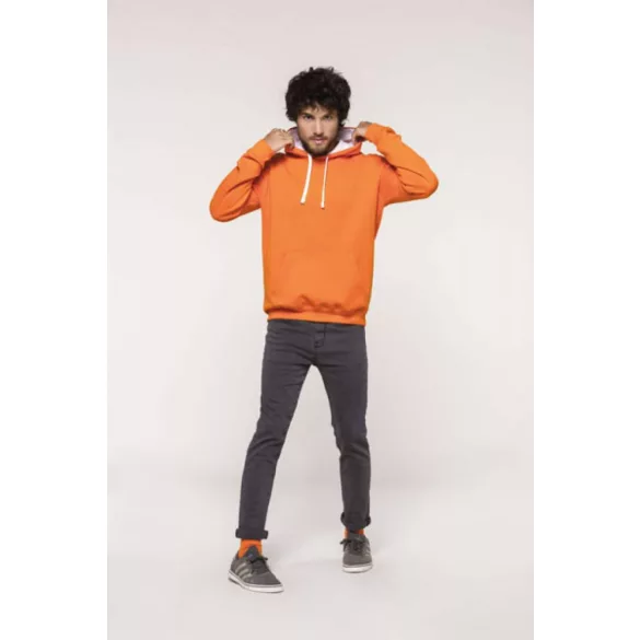 KA446-Hanorac-cu-gluga-de-barbat-Kariban-CONTRAST-Navy-Red