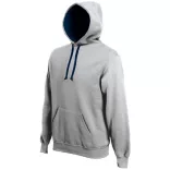 KA446-Hanorac-cu-gluga-de-barbat-Kariban-CONTRAST-Oxford-Grey-Navy